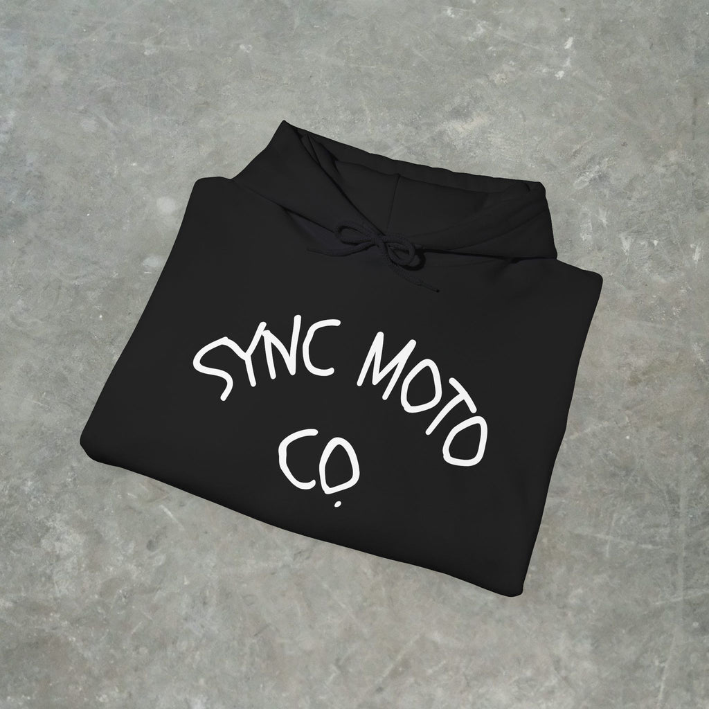 Black Sync Moto Hoodie